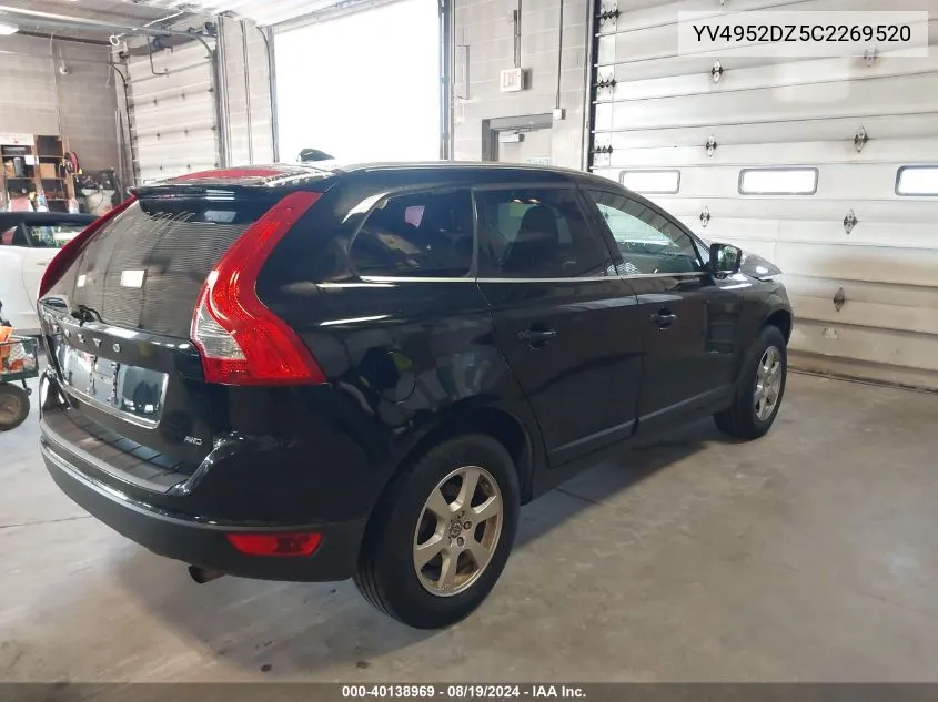 YV4952DZ5C2269520 2012 Volvo Xc60 3.2/3.2 Platinum/3.2 Premier/3.2 Premier Plus