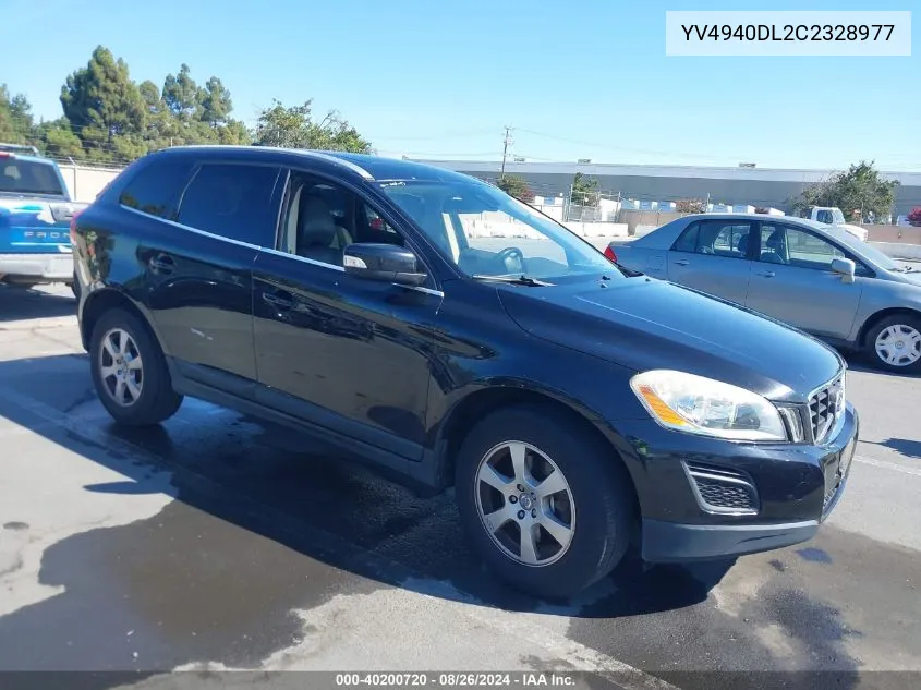 2012 Volvo Xc60 3.2/3.2 Platinum/3.2 Premier/3.2 Premier Plus VIN: YV4940DL2C2328977 Lot: 40200720