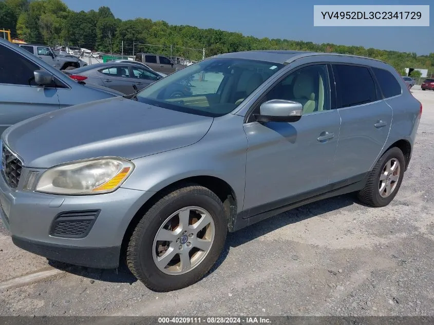 2012 Volvo Xc60 3.2/3.2 Platinum/3.2 Premier/3.2 Premier Plus VIN: YV4952DL3C2341729 Lot: 40209111