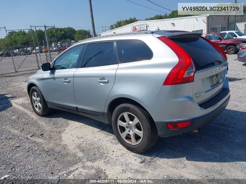 2012 Volvo Xc60 3.2/3.2 Platinum/3.2 Premier/3.2 Premier Plus VIN: YV4952DL3C2341729 Lot: 40209111