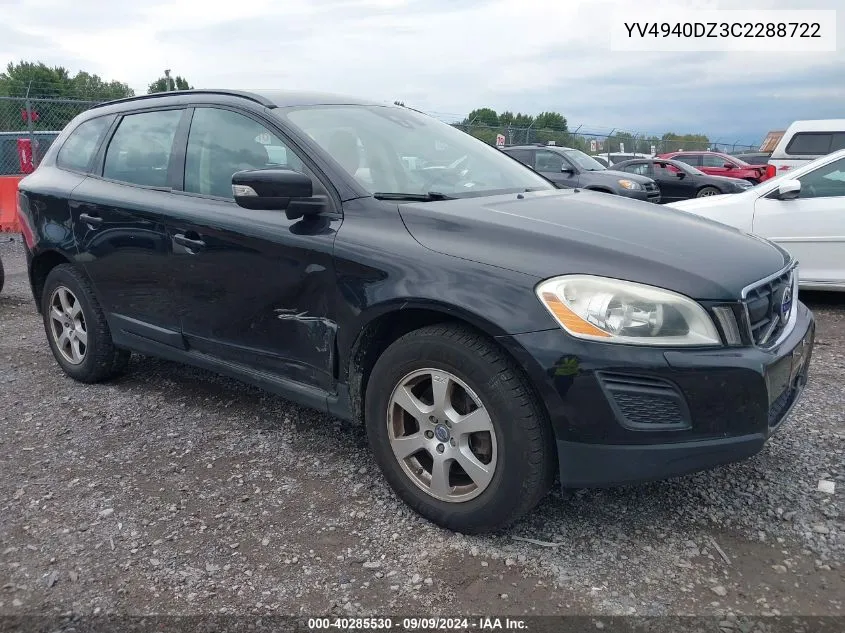 YV4940DZ3C2288722 2012 Volvo Xc60 3.2