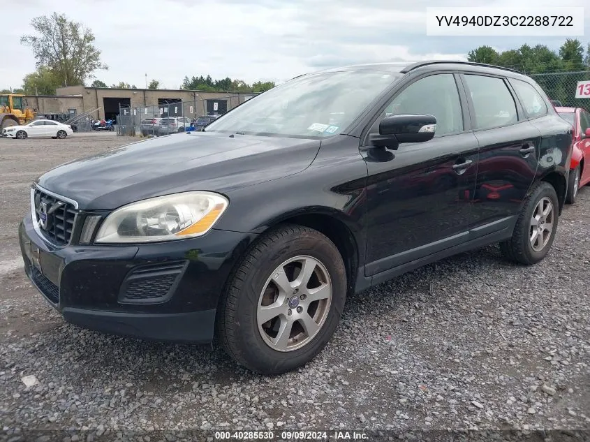 YV4940DZ3C2288722 2012 Volvo Xc60 3.2