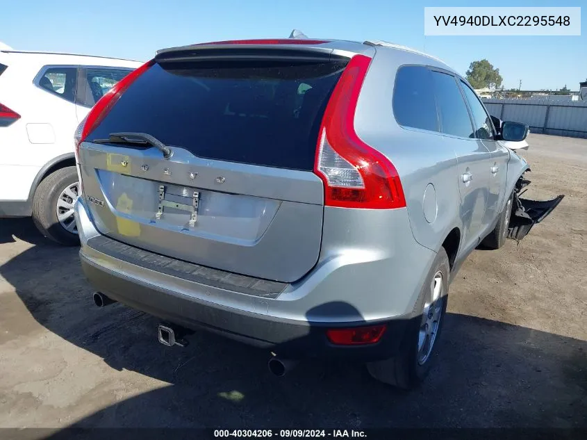 YV4940DLXC2295548 2012 Volvo Xc60 3.2/3.2 Platinum/3.2 Premier/3.2 Premier Plus