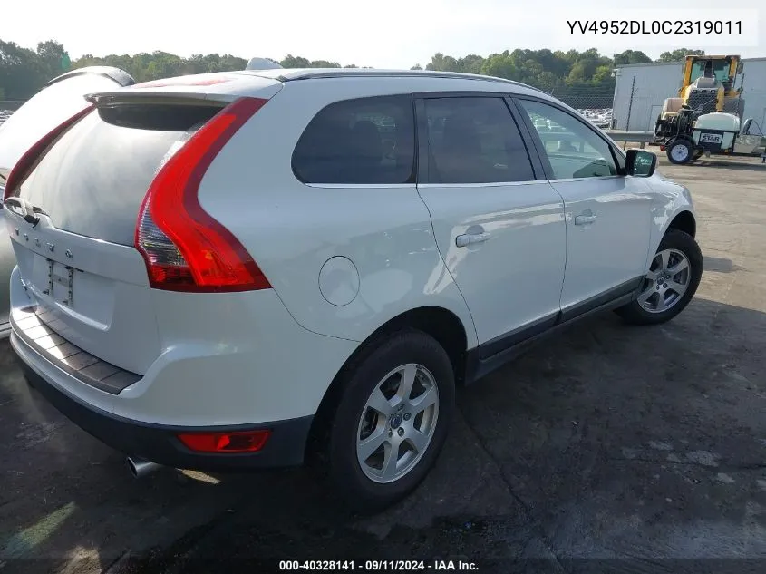 2012 Volvo Xc60 3.2/3.2 Platinum/3.2 Premier/3.2 Premier Plus VIN: YV4952DL0C2319011 Lot: 40328141