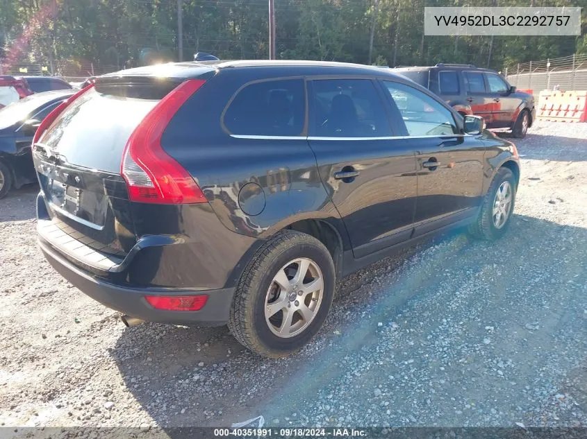 2012 Volvo Xc60 3.2 VIN: YV4952DL3C2292757 Lot: 40351991