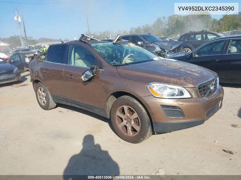 2012 Volvo Xc60 3.2/3.2 Platinum/3.2 Premier/3.2 Premier Plus VIN: YV4952DLXC2345390 Lot: 40513506