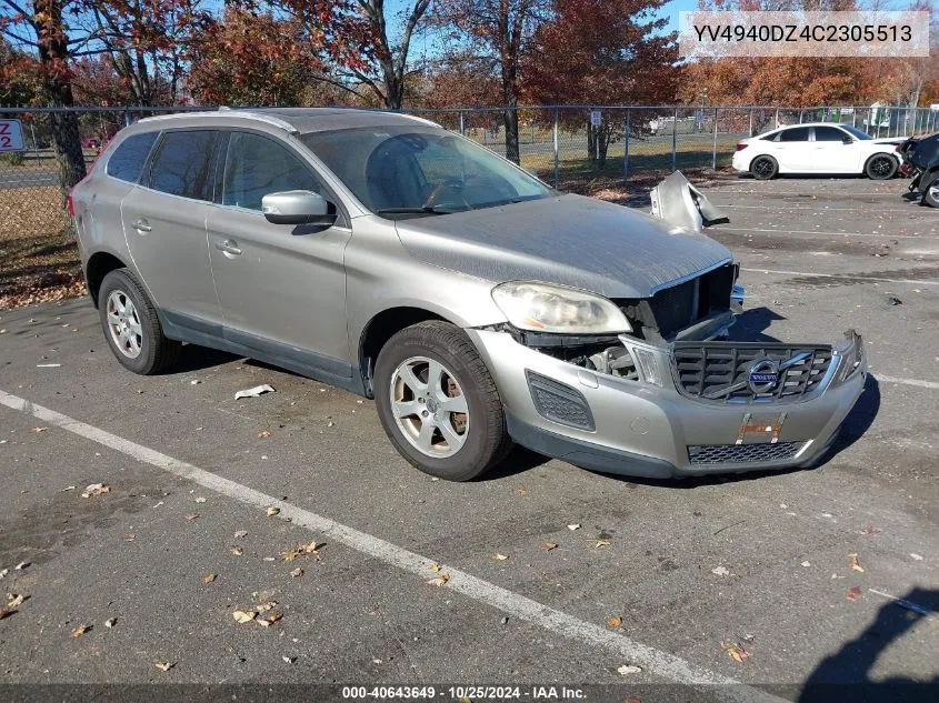 2012 Volvo Xc60 3.2/3.2 Platinum/3.2 Premier/3.2 Premier Plus VIN: YV4940DZ4C2305513 Lot: 40643649