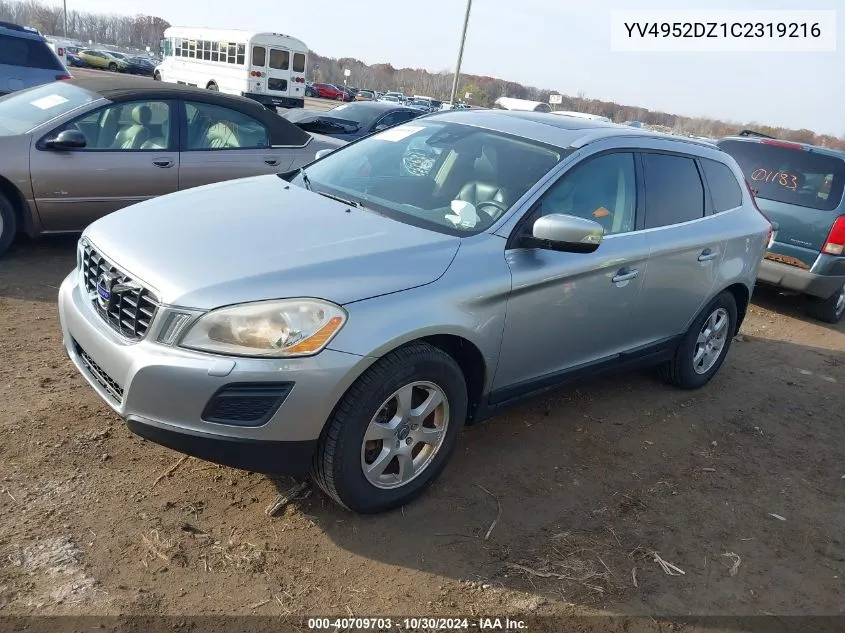 2012 Volvo Xc60 3.2/3.2 Platinum/3.2 Premier/3.2 Premier Plus VIN: YV4952DZ1C2319216 Lot: 40709703