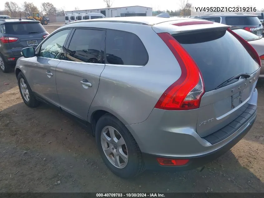 2012 Volvo Xc60 3.2/3.2 Platinum/3.2 Premier/3.2 Premier Plus VIN: YV4952DZ1C2319216 Lot: 40709703