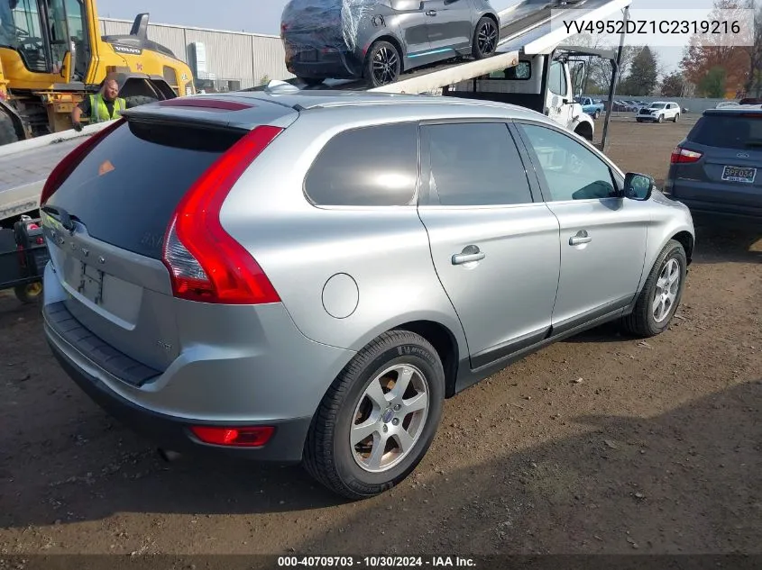 2012 Volvo Xc60 3.2/3.2 Platinum/3.2 Premier/3.2 Premier Plus VIN: YV4952DZ1C2319216 Lot: 40709703