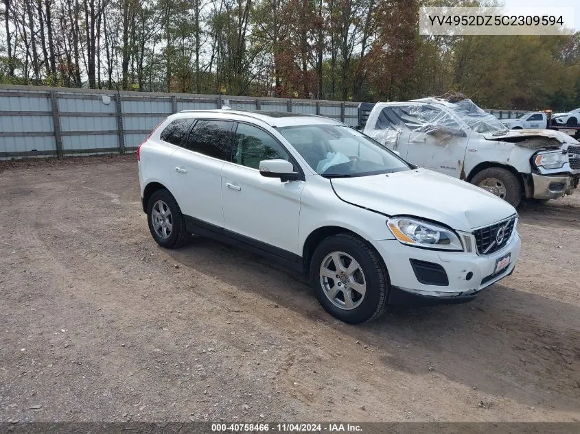 2012 Volvo Xc60 3.2/3.2 Platinum/3.2 Premier/3.2 Premier Plus VIN: YV4952DZ5C2309594 Lot: 40758466