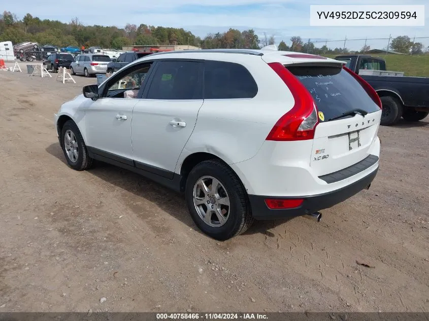 YV4952DZ5C2309594 2012 Volvo Xc60 3.2/3.2 Platinum/3.2 Premier/3.2 Premier Plus