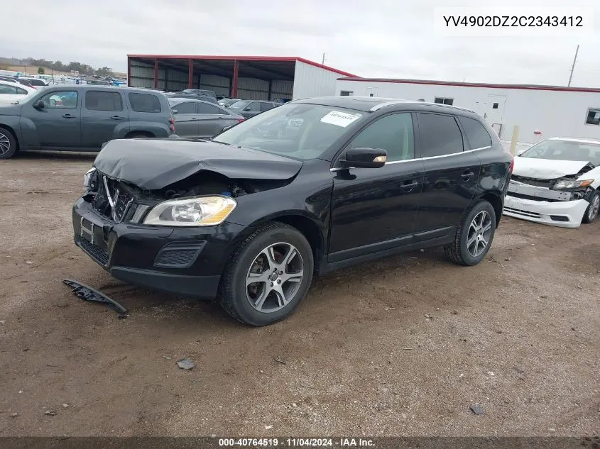 2012 Volvo Xc60 T6/T6 Platinum/T6 Premier Plus/T6 R-Design/T6 R-Design Platinum/T6 R-Design Premier Plus VIN: YV4902DZ2C2343412 Lot: 40764519