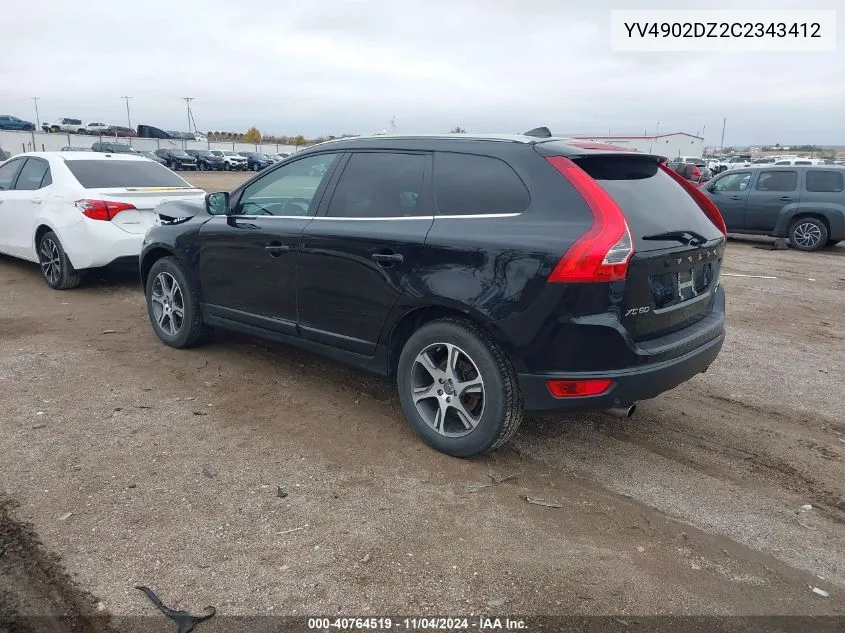 YV4902DZ2C2343412 2012 Volvo Xc60 T6/T6 Platinum/T6 Premier Plus/T6 R-Design/T6 R-Design Platinum/T6 R-Design Premier Plus