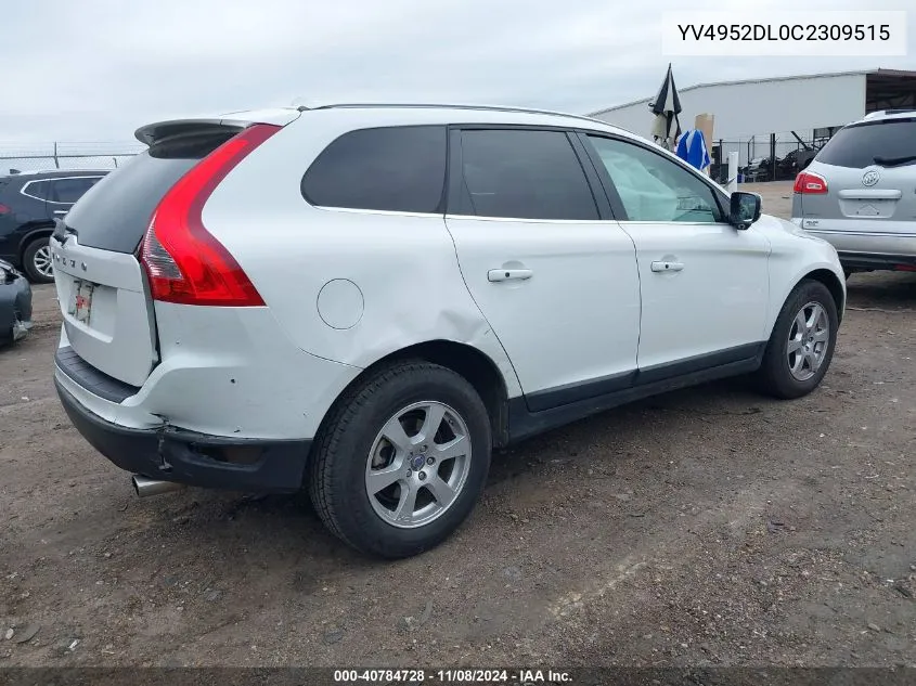 2012 Volvo Xc60 3.2/3.2 Platinum/3.2 Premier/3.2 Premier Plus VIN: YV4952DL0C2309515 Lot: 40784728