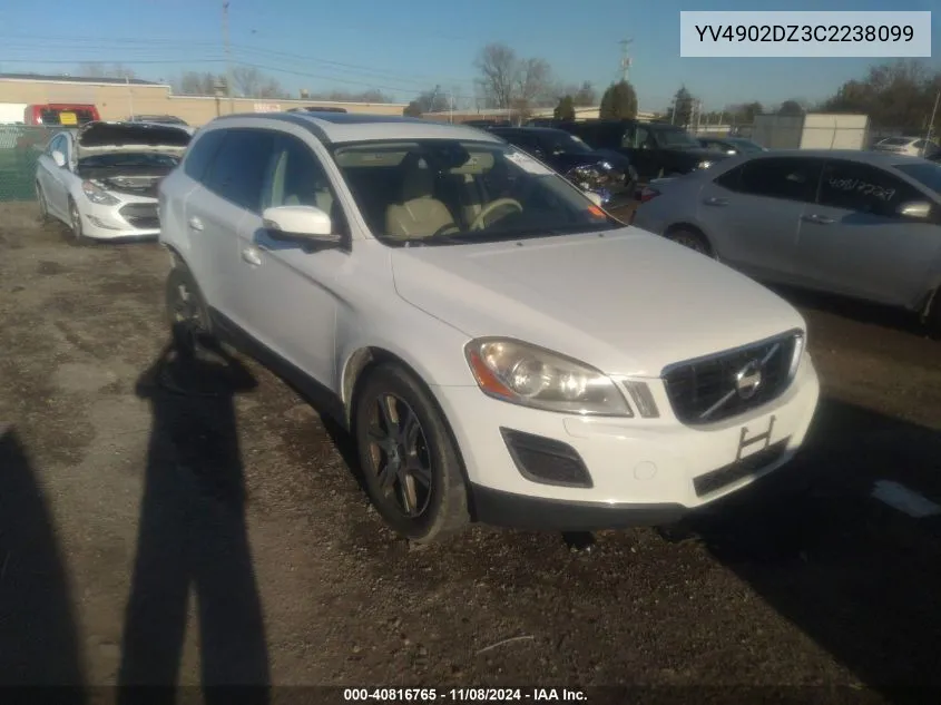 2012 Volvo Xc60 T6 R-Design VIN: YV4902DZ3C2238099 Lot: 40816765