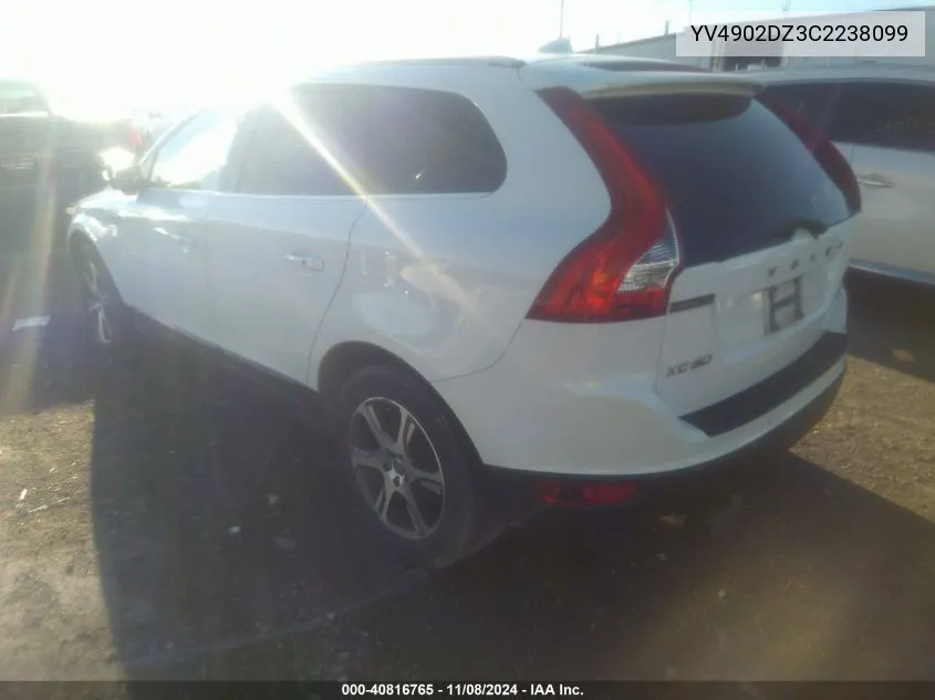 2012 Volvo Xc60 T6 R-Design VIN: YV4902DZ3C2238099 Lot: 40816765