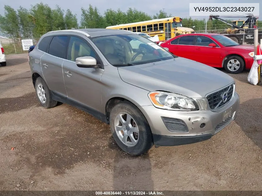 YV4952DL3C2343027 2012 Volvo Xc60 3.2/3.2 Platinum/3.2 Premier/3.2 Premier Plus