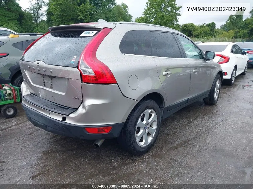 2013 Volvo Xc60 3.2 VIN: YV4940DZ2D2423349 Lot: 40073305