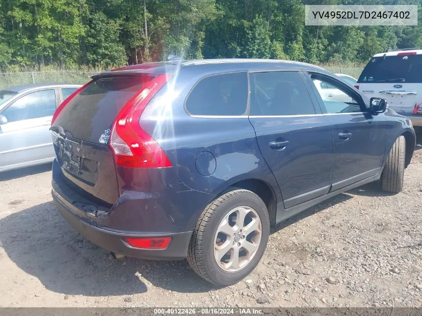 YV4952DL7D2467402 2013 Volvo Xc60 3.2/3.2 Platinum/3.2 Premier/3.2 Premier Plus