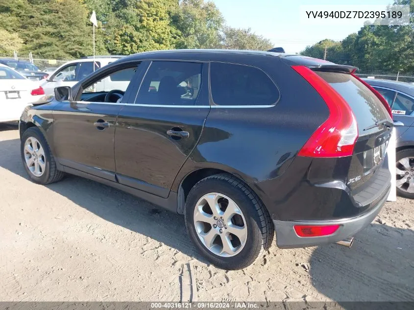 2013 Volvo Xc60 3.2/3.2 Platinum/3.2 Premier/3.2 Premier Plus VIN: YV4940DZ7D2395189 Lot: 40316121