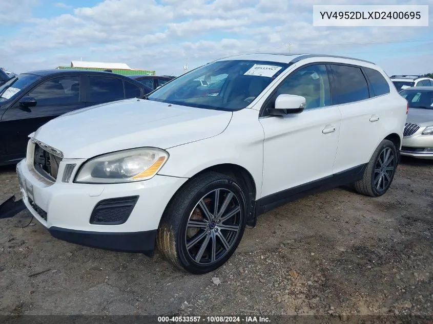 2013 Volvo Xc60 3.2 VIN: YV4952DLXD2400695 Lot: 40533557