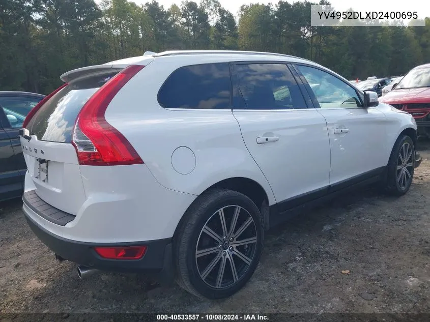 2013 Volvo Xc60 3.2 VIN: YV4952DLXD2400695 Lot: 40533557