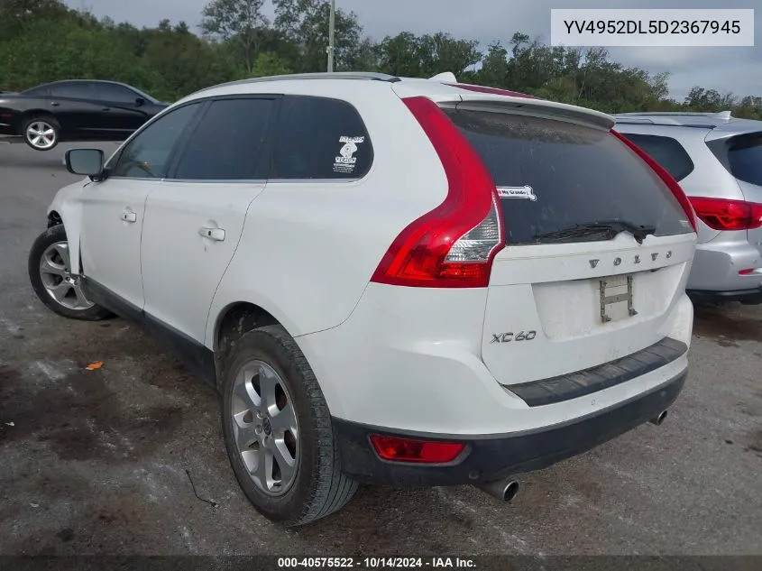 YV4952DL5D2367945 2013 Volvo Xc60 3.2/3.2 Platinum/3.2 Premier/3.2 Premier Plus