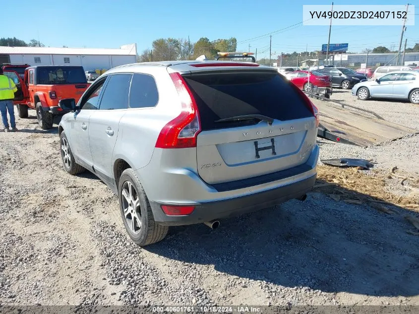 2013 Volvo Xc60 T6 VIN: YV4902DZ3D2407152 Lot: 40601761