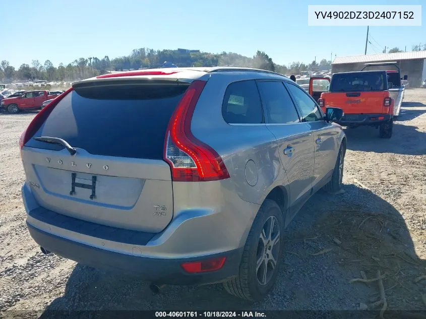 2013 Volvo Xc60 T6 VIN: YV4902DZ3D2407152 Lot: 40601761