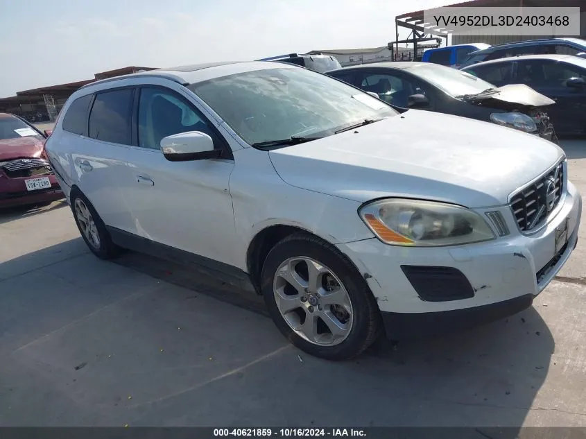 YV4952DL3D2403468 2013 Volvo Xc60 3.2/3.2 Platinum/3.2 Premier Plus/3.2L Premier