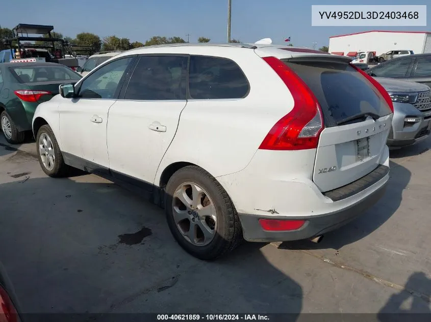 YV4952DL3D2403468 2013 Volvo Xc60 3.2/3.2 Platinum/3.2 Premier Plus/3.2L Premier