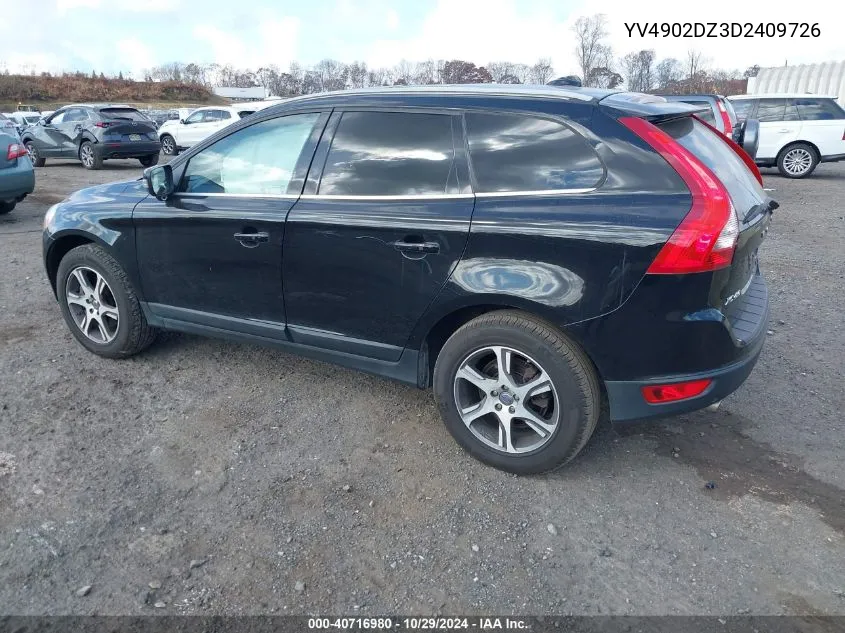 2013 Volvo Xc60 T6/T6 Platinum/T6 Premier Plus/T6 R-Design/T6 R-Design Platinum/T6 R-Design Premier Plus VIN: YV4902DZ3D2409726 Lot: 40716980