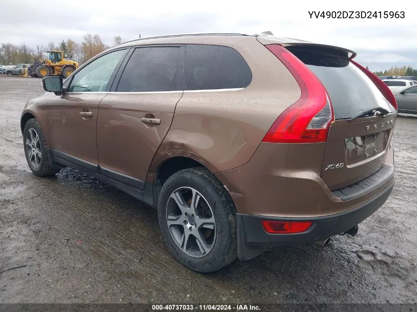 2013 Volvo Xc60 T6 VIN: YV4902DZ3D2415963 Lot: 40737033