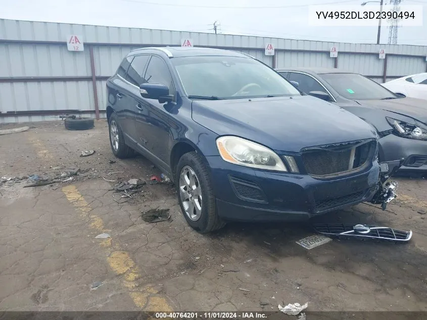 2013 Volvo Xc60 3.2/3.2 Platinum/3.2 Premier/3.2 Premier Plus VIN: YV4952DL3D2390494 Lot: 40764201