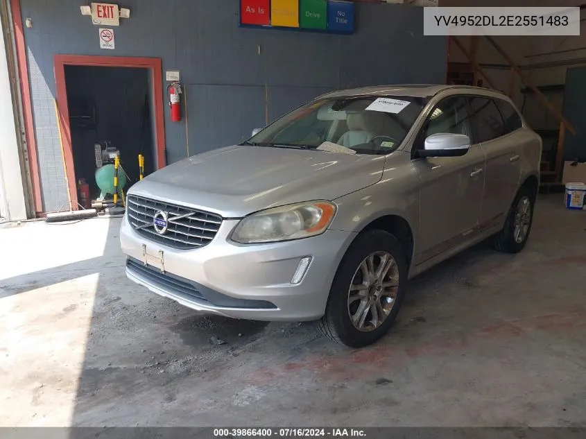 2014 Volvo Xc60 3.2/3.2 Platinum/3.2 Premier/3.2 Premier Plus VIN: YV4952DL2E2551483 Lot: 39866400