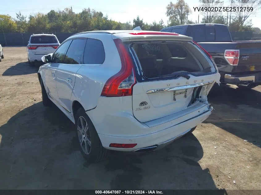 2014 Volvo Xc60 T6 R-Design Premier Plus VIN: YV4902DZ5E2512759 Lot: 40647087