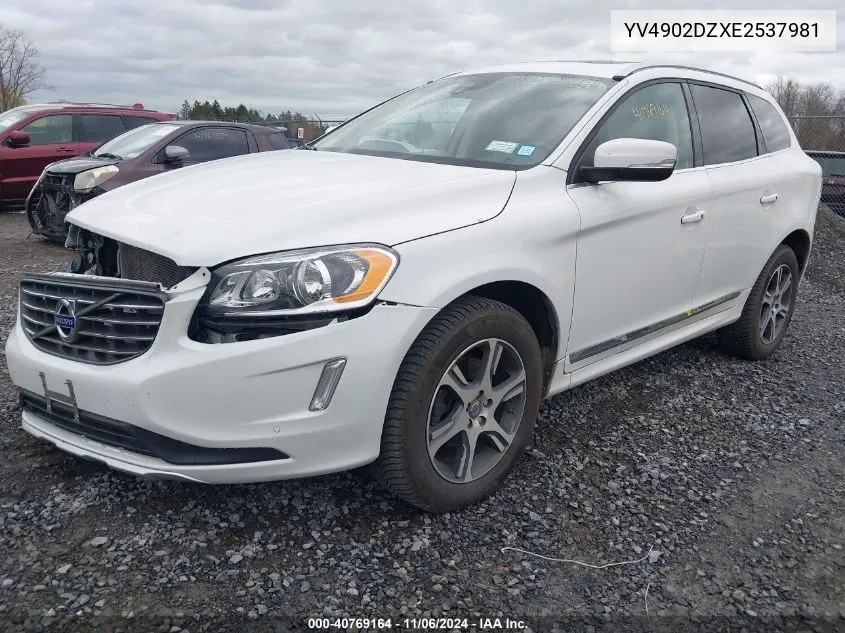 2014 Volvo Xc60 T6 R-Design Platinum VIN: YV4902DZXE2537981 Lot: 40769164