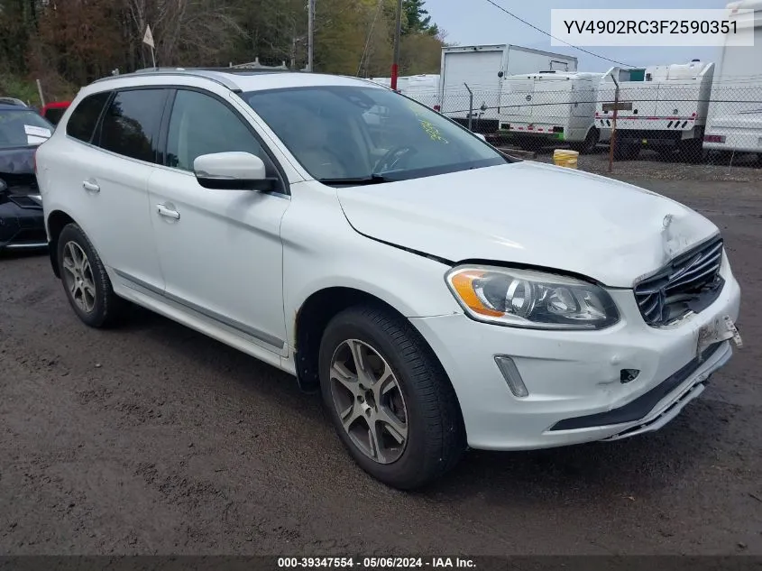 YV4902RC3F2590351 2015 Volvo Xc60 T6 Premier Plus