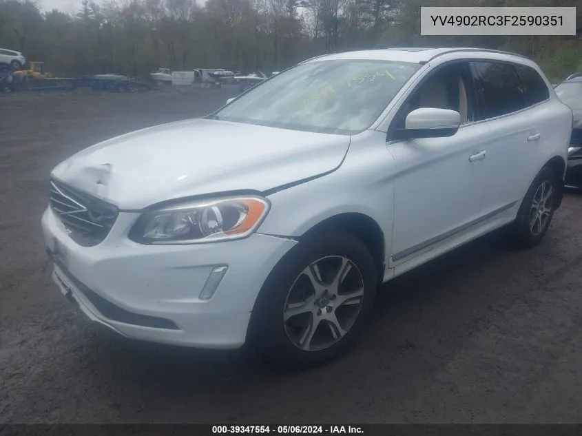 YV4902RC3F2590351 2015 Volvo Xc60 T6 Premier Plus