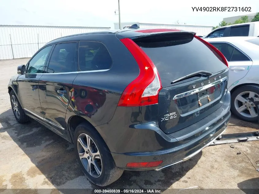 YV4902RK8F2731602 2015 Volvo Xc60 T6