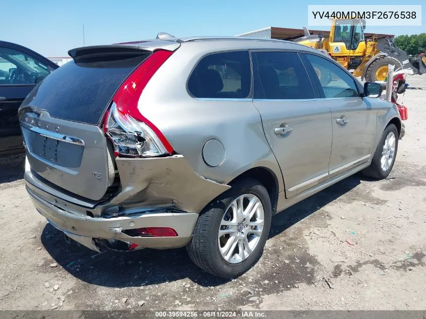 YV440MDM3F2676538 2015 Volvo Xc60 T5 Platinum