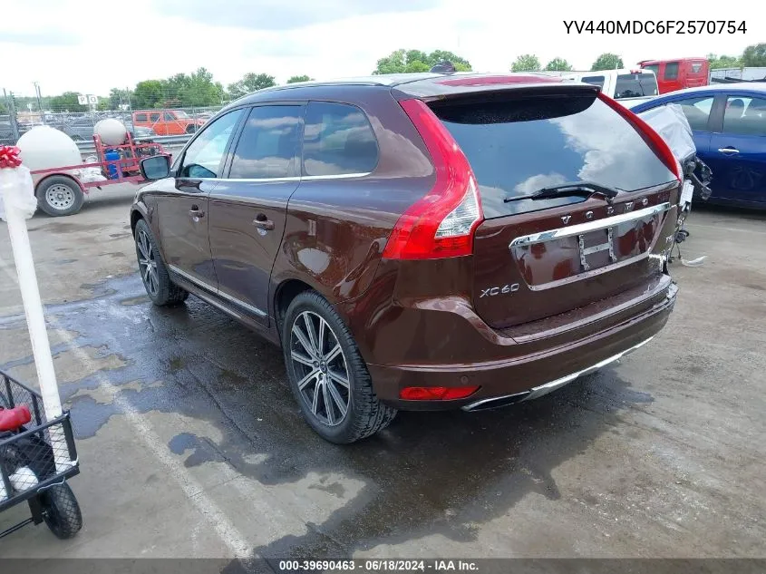 YV440MDC6F2570754 2015 Volvo Xc60 T5 Premier Plus