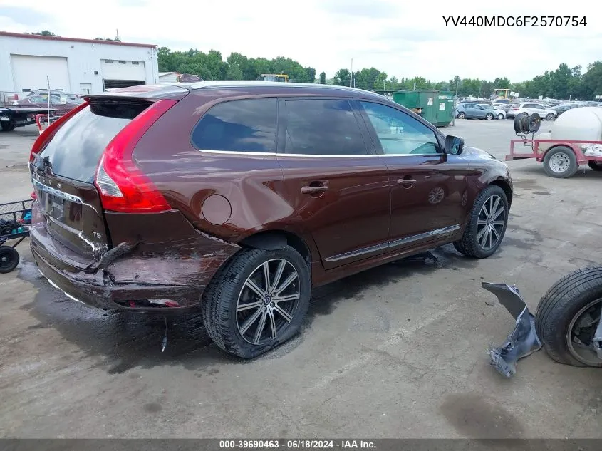 2015 Volvo Xc60 T5 Premier Plus VIN: YV440MDC6F2570754 Lot: 39690463