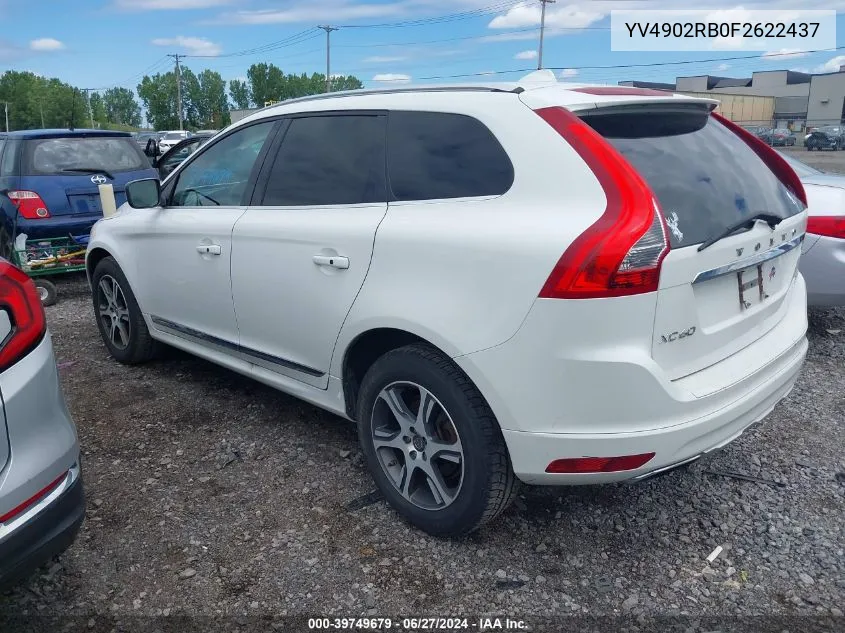 2015 Volvo Xc60 T6 VIN: YV4902RB0F2622437 Lot: 39749679