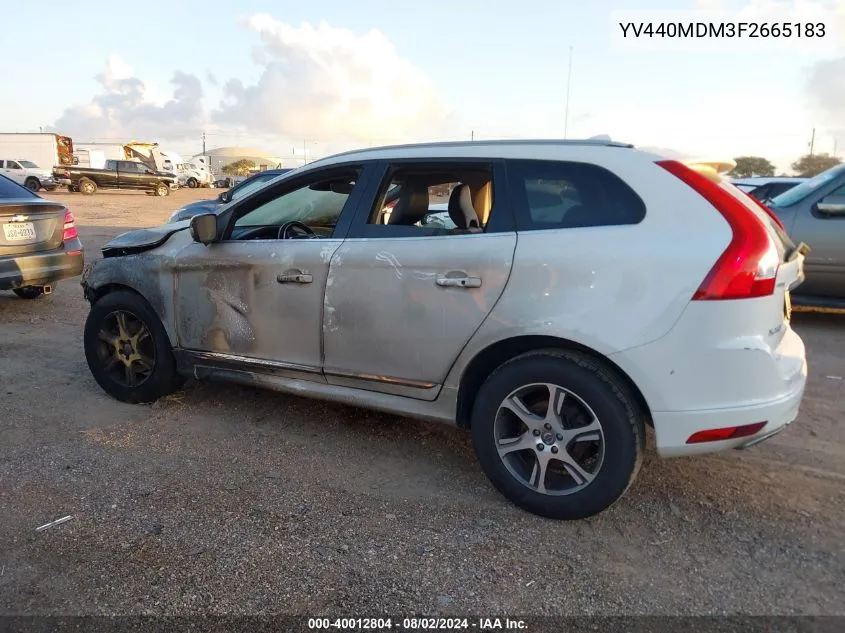 2015 Volvo Xc60 T5 Platinum VIN: YV440MDM3F2665183 Lot: 40012804