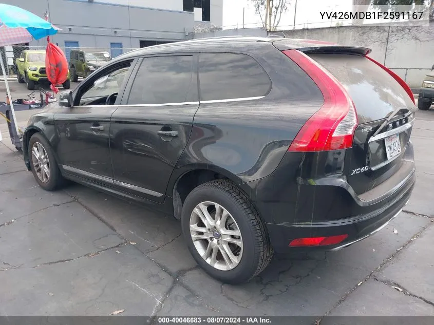 2015 Volvo Xc60 T5 Premier VIN: YV426MDB1F2591167 Lot: 40046683