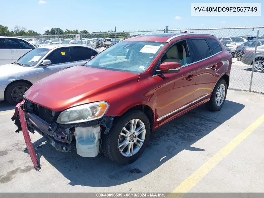 YV440MDC9F2567749 2015 Volvo Xc60 T5 Premier Plus