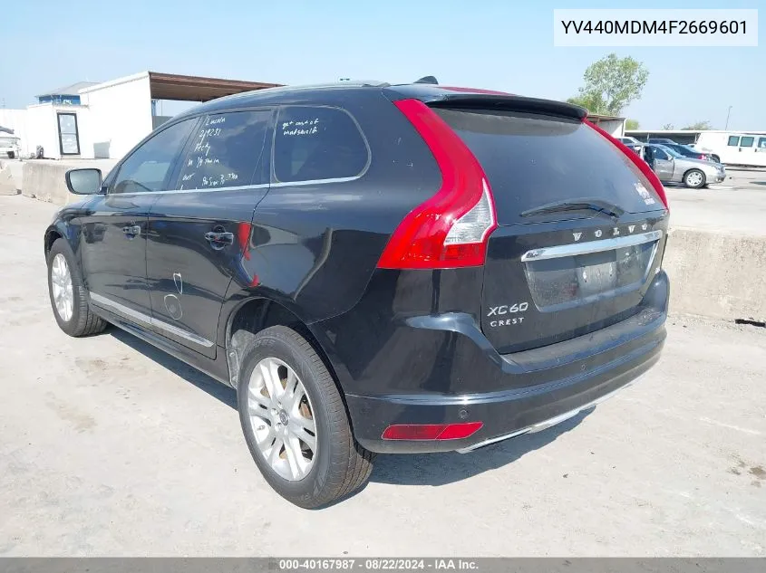 2015 Volvo Xc60 T5 Platinum VIN: YV440MDM4F2669601 Lot: 40167987