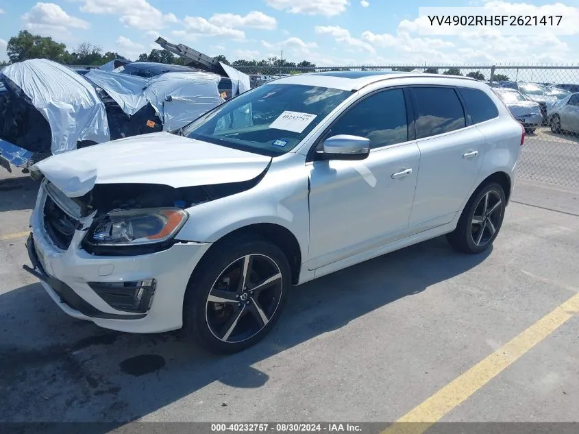 2015 Volvo Xc60 T6 R-Design Platinum VIN: YV4902RH5F2621417 Lot: 40232757